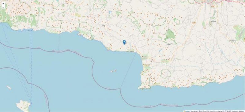 Melambes Kreta Kreta, Melampes Ein außergewöhnliches Grundstück mit Meerblick Grundstück kaufen